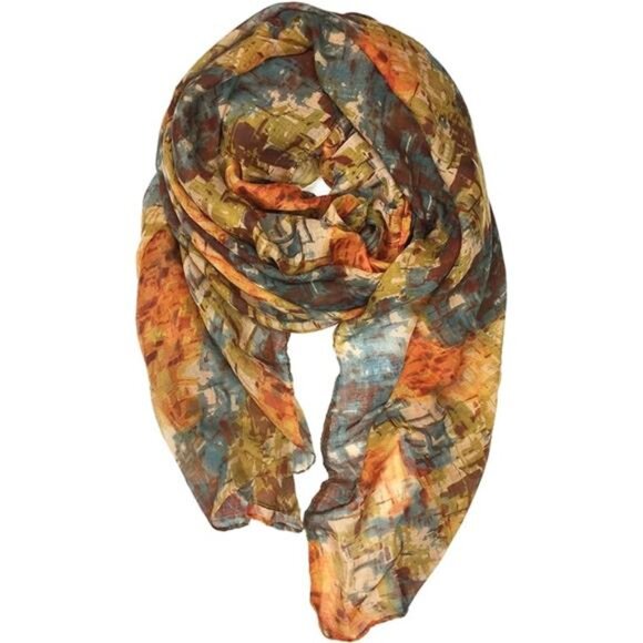 YOUR‎ SMILE Ladies/Women's Lightweight Floral Print/Solid Color mixture Shawl - Picture 8 of 8